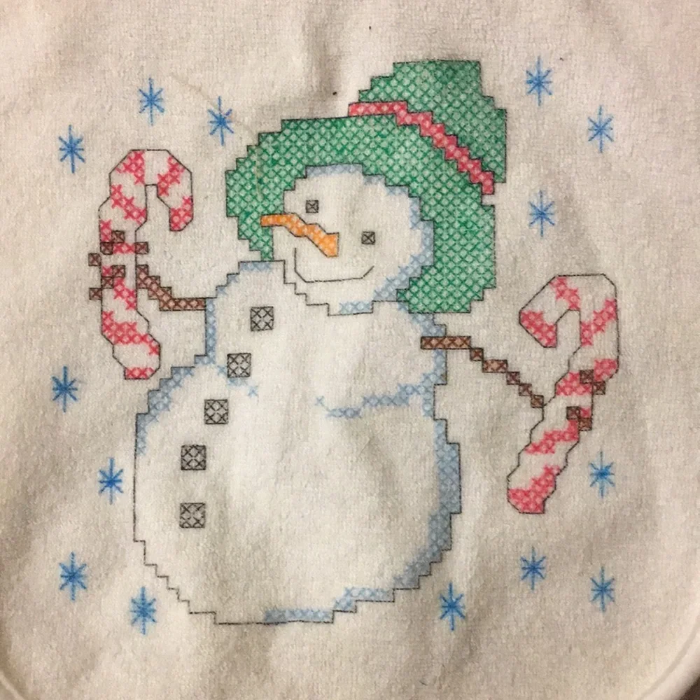 Handmade Cross Stich Baby Bibs